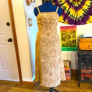 Gold Jones New York silk dress size 2P